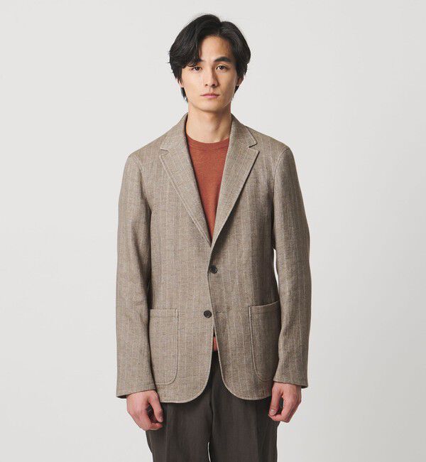 UNITED ARROWS「ストライプ 2ボタン テーラードジャケット T-MODEL」|テーラードジャケット|
