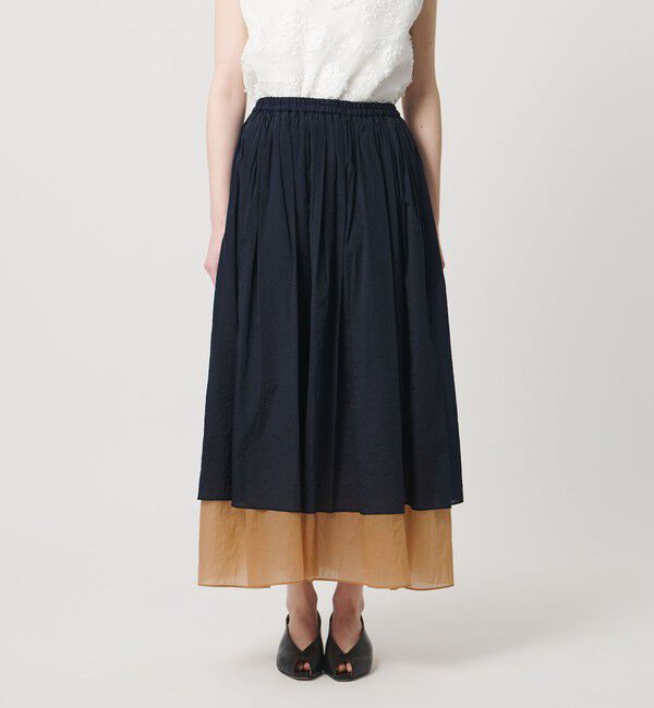 UNITED ARROWS「シアー バイカラー スカート ‐ウォッシャブル‐」|スカート|