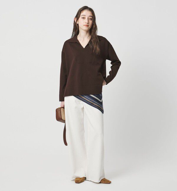 UNITED ARROWS「スキッパー プルオーバーニット」|ニット・セーター|