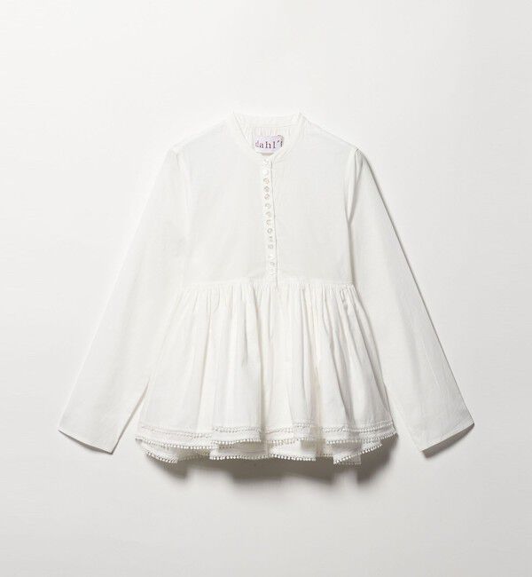 UNITED ARROWS「＜dahl&rsquo;ia＞ヘム フレア ブラウス」|シャツ・ブラウス|WHITE