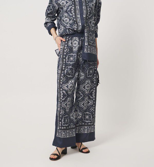 UNITED ARROWS「スカーフ プリント イージーパンツ ‐ウォッシャブル‐」|その他|