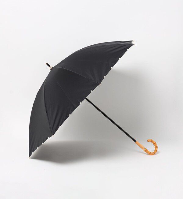 UNITED ARROWS「無地&times;淡水パール 晴雨兼用 長傘」|傘|