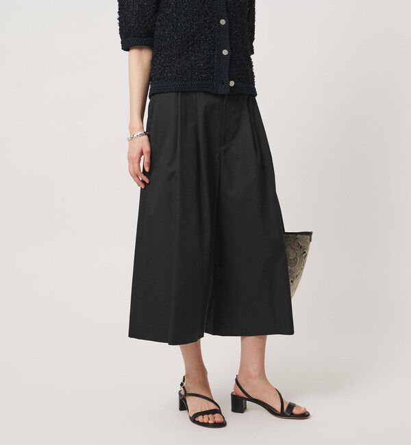 UNITED ARROWS「ギャバ クロップド パンツ」|キュロット|