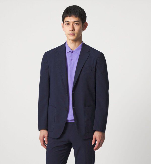 UNITED ARROWS「ライトサッカー 2ボタン テーラード ジャケット UA COZY ウォッシャブル 2WAYストレッチ」|テーラードジャケット|