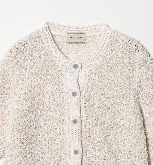 UNITED ARROWS「YTM 7分袖 カラー ミックス カーディガン」|カーディガン|