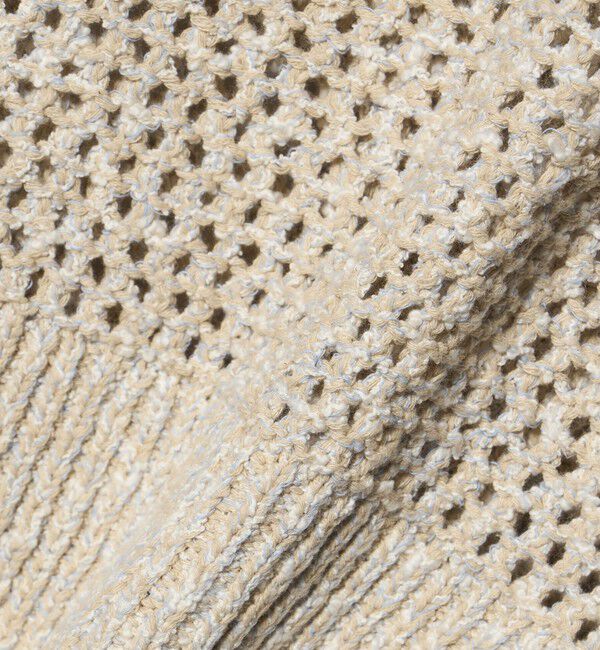 AEWEN MATOPH「＜AEWEN MATOPH＞ミックスヤーン ショートスリーブ カーディガン  BEIGE」|カーディガン|