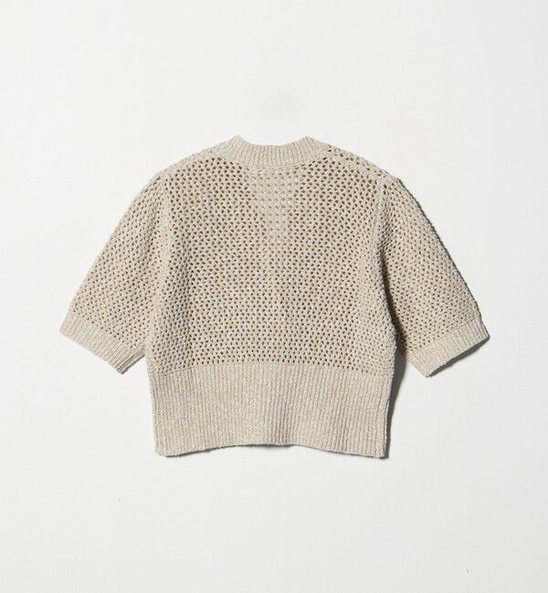 AEWEN MATOPH「＜AEWEN MATOPH＞ミックスヤーン ショートスリーブ カーディガン  BEIGE」|カーディガン|