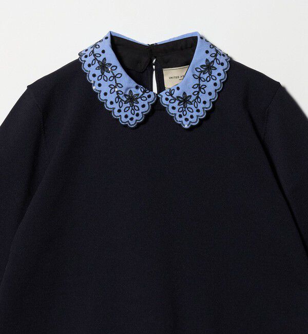 UNITED ARROWS「レディー フラワー ビジュー ニット」|ニット・セーター|