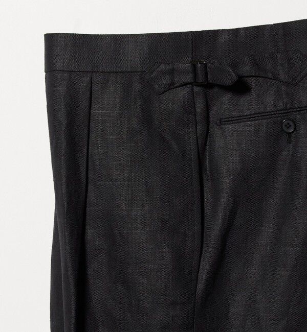 UNITED ARROWS「＜SOVEREIGN＞リネン サイドアジャスト パンツ」|チノ|