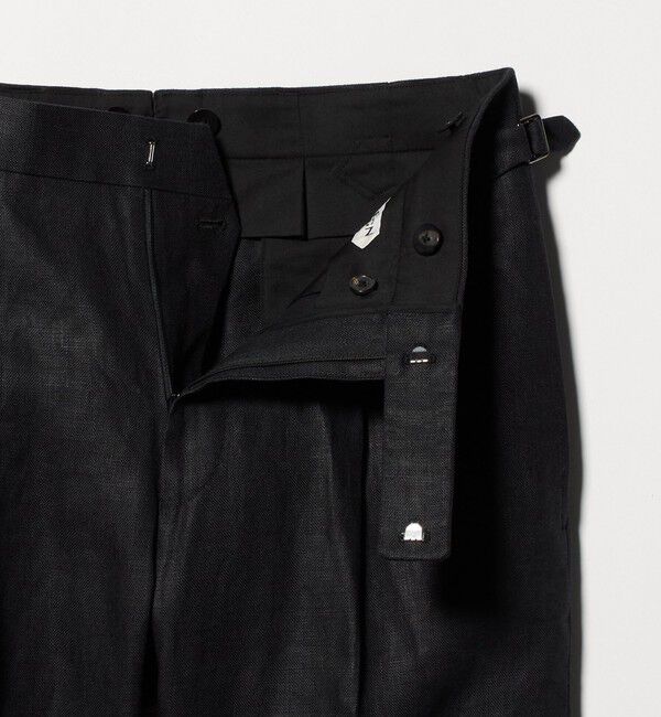 UNITED ARROWS「＜SOVEREIGN＞リネン サイドアジャスト パンツ」|チノ|