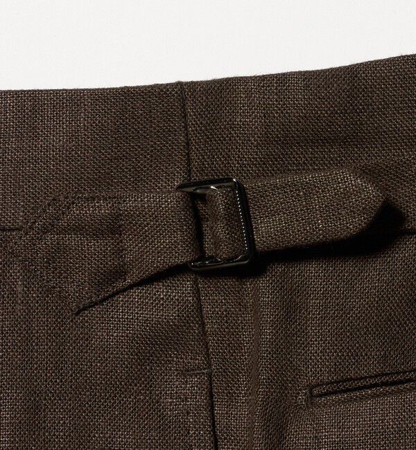 UNITED ARROWS「＜SOVEREIGN＞リネン サイドアジャスト パンツ」|チノ|