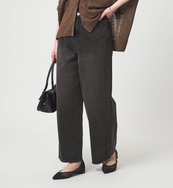 UNITED ARROWS green label relaxing「［size SHORT/TALLあり］ワイド デニム パンツ」|デニム|