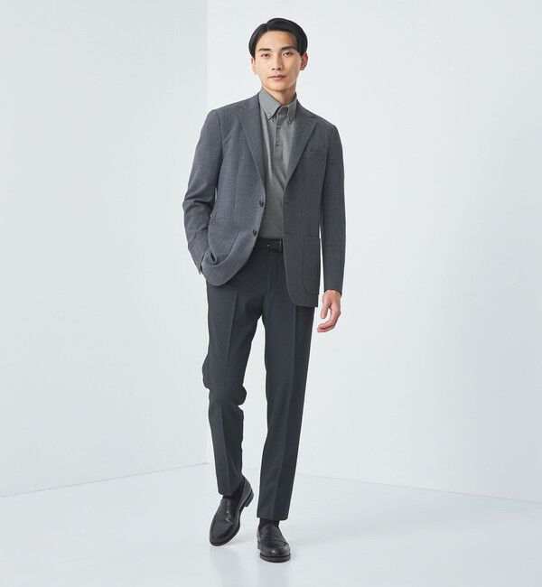 UNITED ARROWS green label relaxing「DUADRY clean バーズアイ ボタンダウン ビズポロ ポロシャツ -吸水速乾・抗菌-」|ポロシャツ|