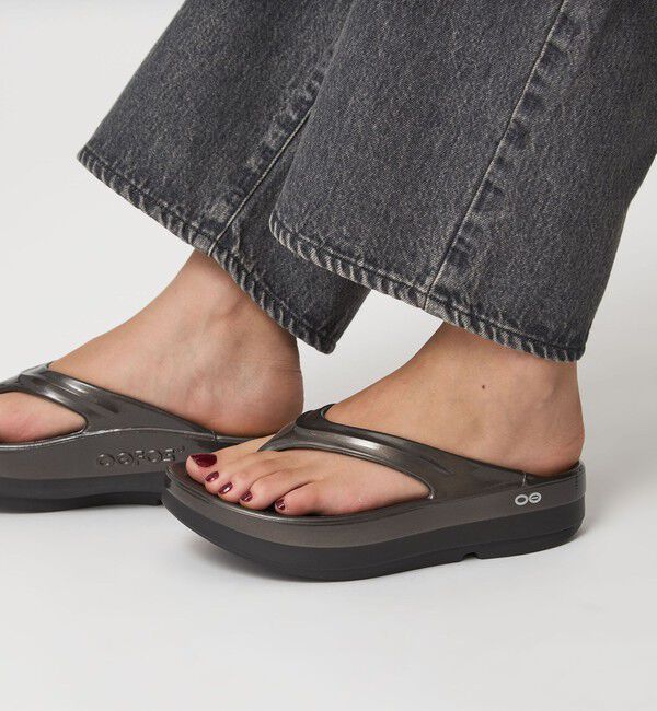 UNITED ARROWS green label relaxing「＜OOFOS＞ OOmega LUXE  プラットフォーム サンダル / ウーメガ」|サンダル|