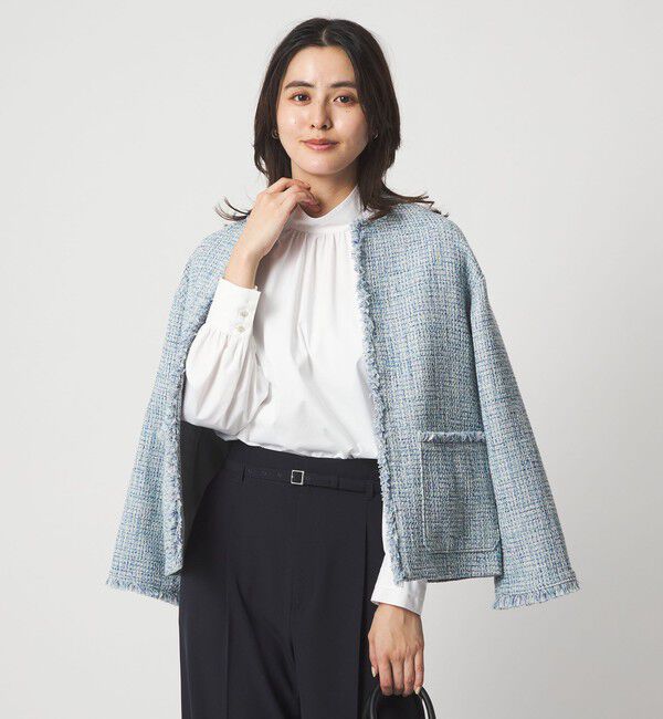 UNITED ARROWS green label relaxing「［size SHORTあり］ハイネック ボリューム スリーブ ブラウス」|シャツ・ブラウス|