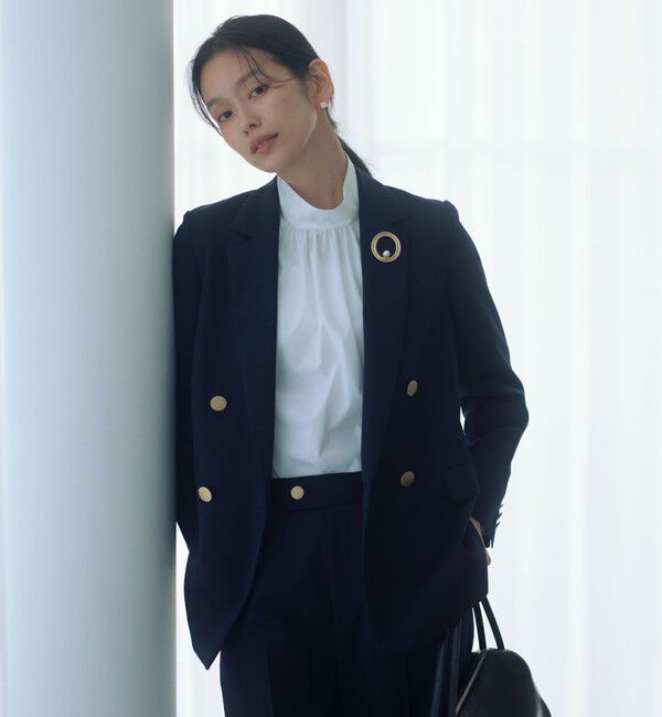 UNITED ARROWS green label relaxing「［size SHORTあり］ハイネック ボリューム スリーブ ブラウス」|シャツ・ブラウス|