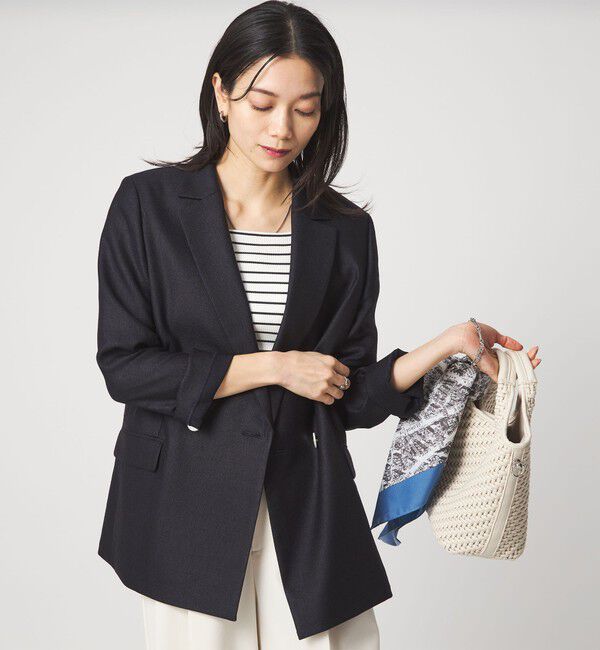 UNITED ARROWS green label relaxing「［size SHORTあり］リネンライク 2B ジャケット」|テーラードジャケット|