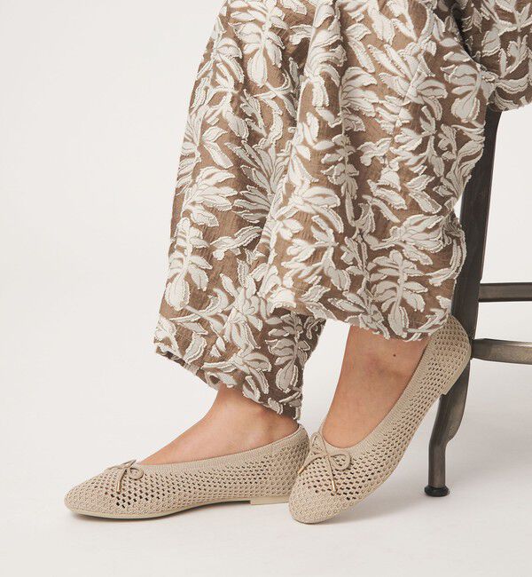 UNITED ARROWS green label relaxing「ウェルネスシアー バレエシューズ / ニットシューズ」|ローファー|