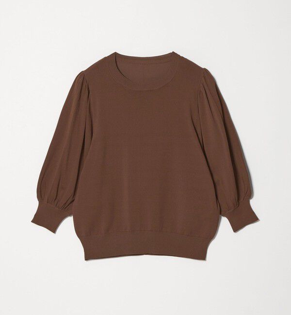 UNITED ARROWS green label relaxing「【WEB限定】＜at ease＞袖ボリューム ニット ウォッシャブル 接触冷感 UVカット 遮熱」|ニット・セーター|