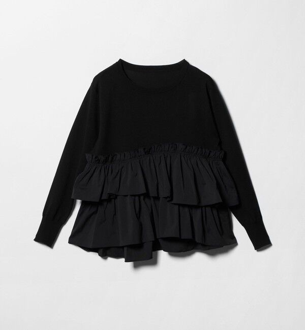 UNITED ARROWS green label relaxing「ティアード ドッキング プルオーバー ニット 3」|ニット・セーター|