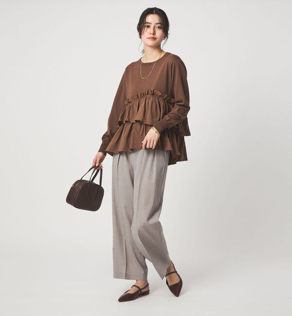 UNITED ARROWS green label relaxing「ティアード ドッキング プルオーバー ニット 3」|ニット・セーター|