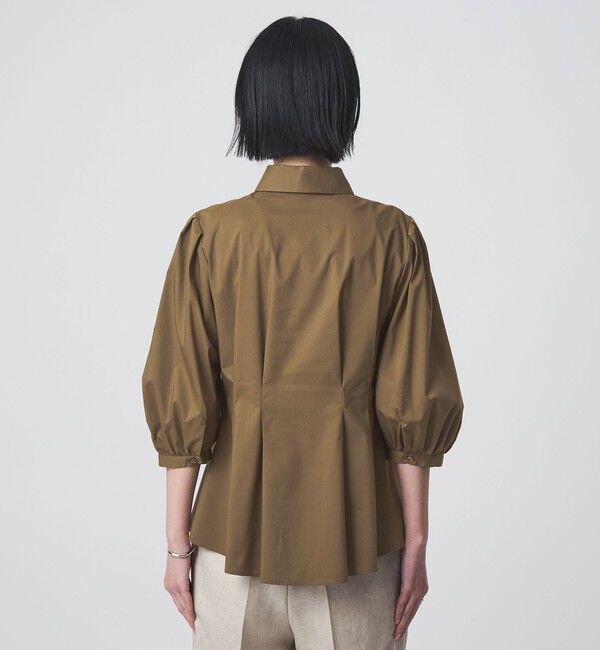 UNITED ARROWS green label relaxing「ウエスト タック フレア シャツ」|シャツ・ブラウス|