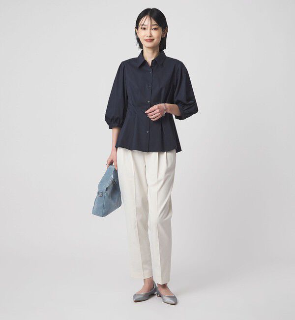 UNITED ARROWS green label relaxing「ウエスト タック フレア シャツ」|シャツ・ブラウス|