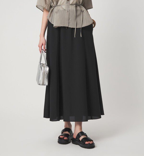 UNITED ARROWS green label relaxing「【結論シリーズ】ドライクロス フレアスカート［size SHORT/TALLあり］」|フレア|