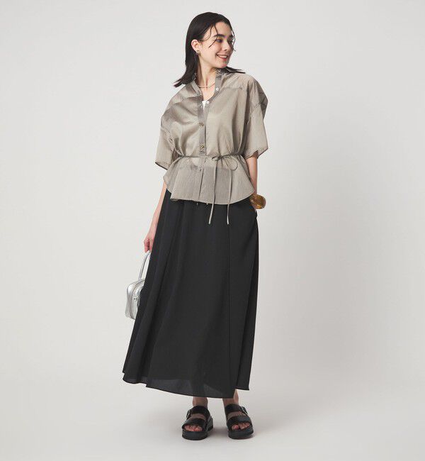 UNITED ARROWS green label relaxing「【結論シリーズ】ドライクロス フレアスカート［size SHORT/TALLあり］」|フレア|