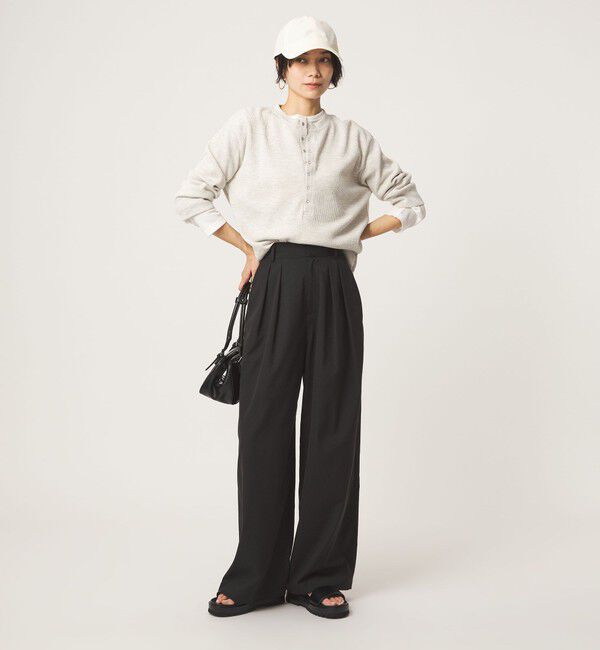 UNITED ARROWS green label relaxing「【WEB限定】＜at ease＞オルマイ スラックス ストレッチ UVカット」|スラックス|