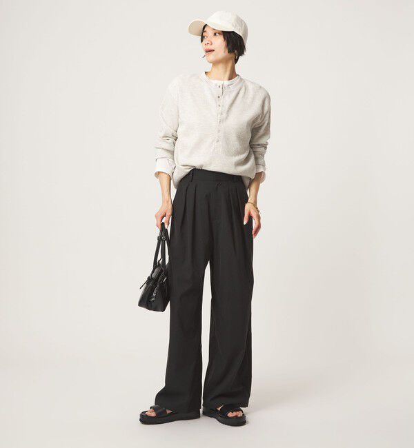UNITED ARROWS green label relaxing「【WEB限定】＜at ease＞オルマイ スラックス ストレッチ UVカット」|スラックス|