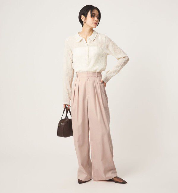 UNITED ARROWS green label relaxing「【WEB限定】＜at ease＞オルマイ スラックス ストレッチ UVカット」|スラックス|