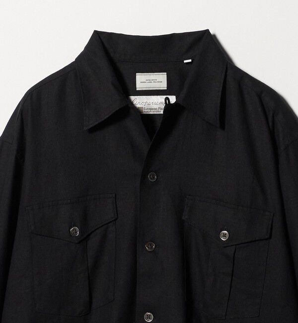 UNITED ARROWS green label relaxing「レーヨン リネン フラップポケット オープンカラー シャツ」|シャツ・ブラウス|