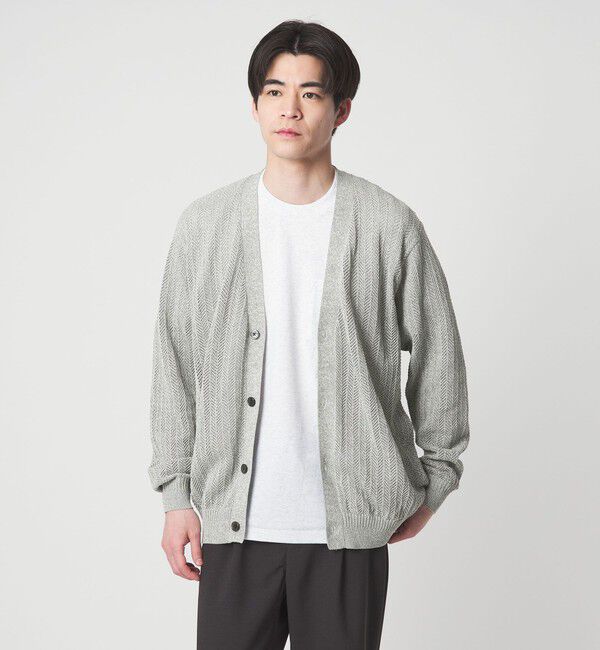 UNITED ARROWS green label relaxing「ミックス メランジ メッシュ カーディガン」|カーディガン|