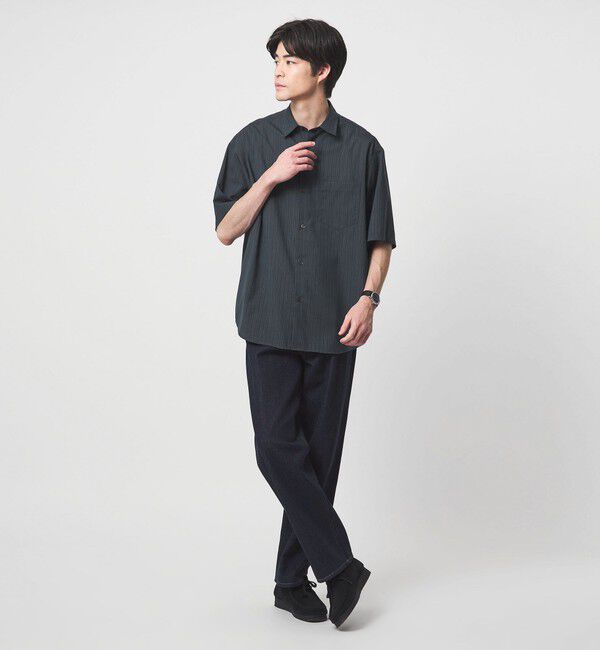 UNITED ARROWS green label relaxing「ウォッシャブルトロ パターン ジャスト ルーズ 半袖 シャツ -ウォッシャブル・ストレッチ-」|シャツ・ブラウス|