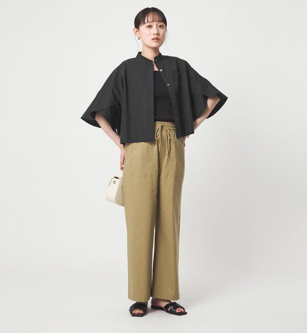 UNITED ARROWS green label relaxing「フレアスリーブ ブラウス 接触冷感」|シャツ・ブラウス|