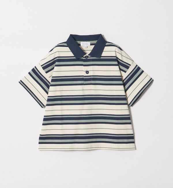 UNITED ARROWS green label relaxing「【スタメンシリーズ】ボーダー ポロシャツ  / キッズ  100cm-160cm」|Tシャツ・カットソー|
