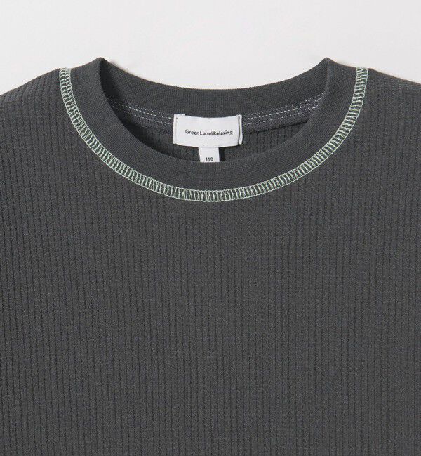 UNITED ARROWS green label relaxing「【スタメンシリーズ】ドライワッフル 配色ステッチ Tシャツ / キッズ  100cm-160cm」|Tシャツ・カットソー|