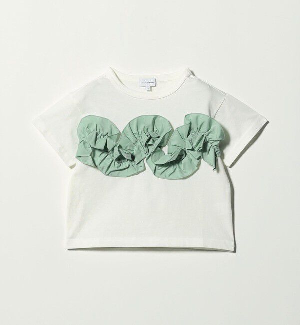 UNITED ARROWS green label relaxing「【スタメンシリーズ】フリル Tシャツ / キッズ  100cm-160cm」|Tシャツ・カットソー|