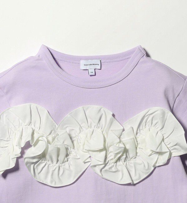UNITED ARROWS green label relaxing「【スタメンシリーズ】フリル Tシャツ / キッズ  100cm-160cm」|Tシャツ・カットソー|