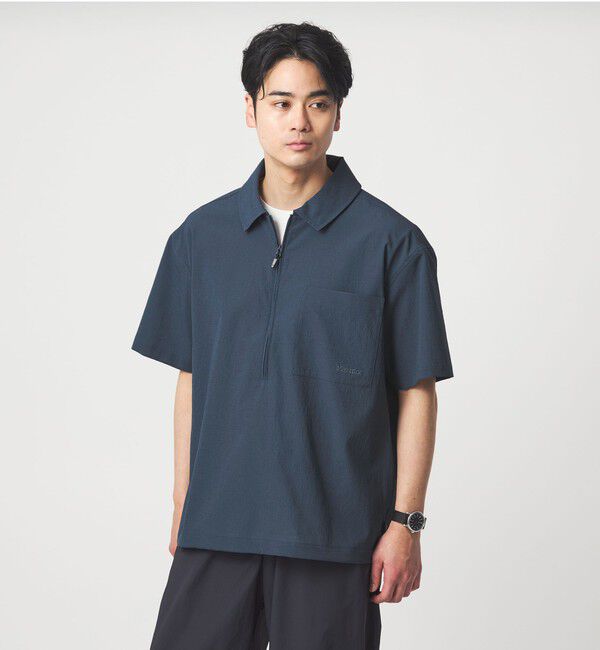 UNITED ARROWS green label relaxing「【別注】＜Marmot＞ハーフジップ 半袖 シャツ -はっ水-」|シャツ・ブラウス|