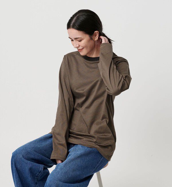 BEAUTY&YOUTH UNITED ARROWS「コットン天竺 ロングスリーブ カットソー」|Tシャツ・カットソー|