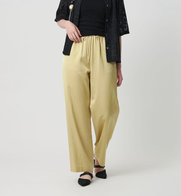 BEAUTY&YOUTH UNITED ARROWS「コットンレーヨンサテン ドローストワイドパンツ」|その他|
