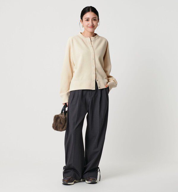 BEAUTY&YOUTH UNITED ARROWS「ダブルフェイス リングボタンカーディガン ウォッシャブル」|カーディガン|