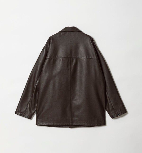 STEVEN ALAN「＜Steven Alan＞ シボ シープレザー カーコート」|ブルゾン・スタジャン|