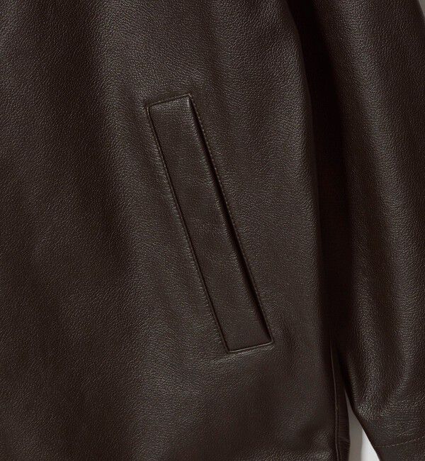 STEVEN ALAN「＜Steven Alan＞ シボ シープレザー カーコート」|ブルゾン・スタジャン|