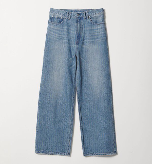 MONKEY TIME「ドビー ストライプ デニム バギー パンツ」|チノ|