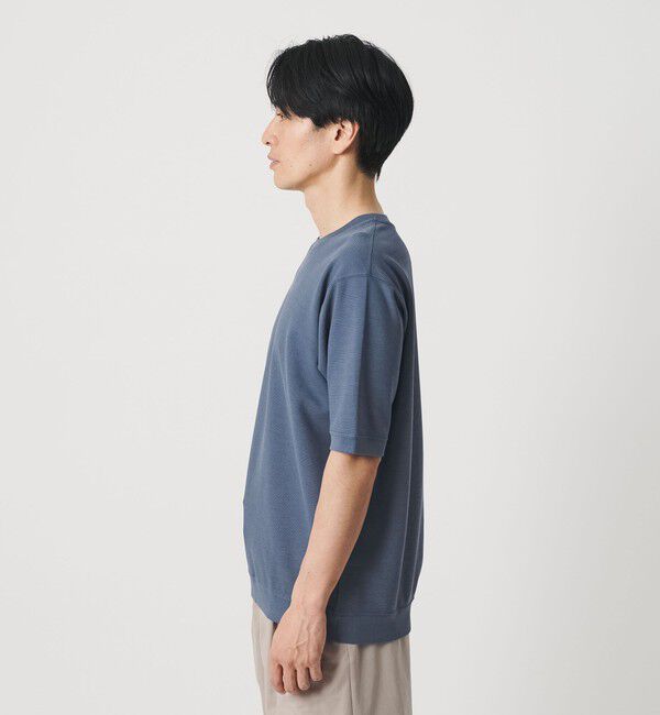 BEAUTY&YOUTH UNITED ARROWS「ライト ダブルフェイス ジオメ クルーネック Tシャツ 抗菌防臭」|Tシャツ・カットソー|