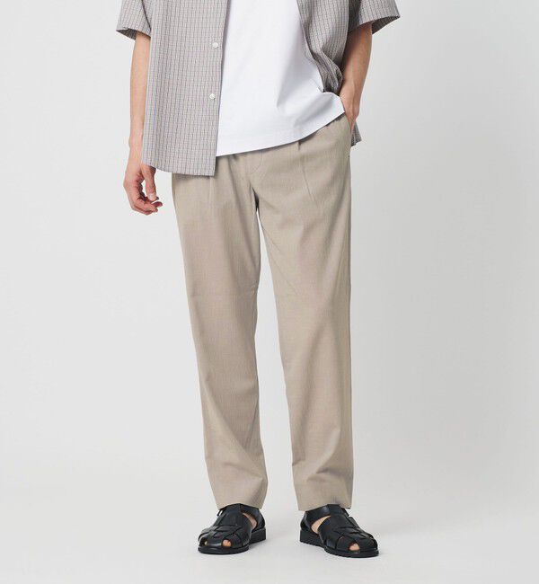 BEAUTY&YOUTH UNITED ARROWS「ソアロン 1プリーツ テーパード イージー パンツ NO.5」|チノ|