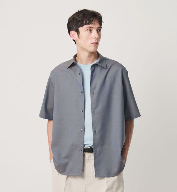 BEAUTY&YOUTH UNITED ARROWS「尾州 TW レギュラー ショートスリーブ シャツ GRANDE TAPERD型 ウォッシャブル MADE IN JAPAN」|シャツ・ブラウス|COBALT